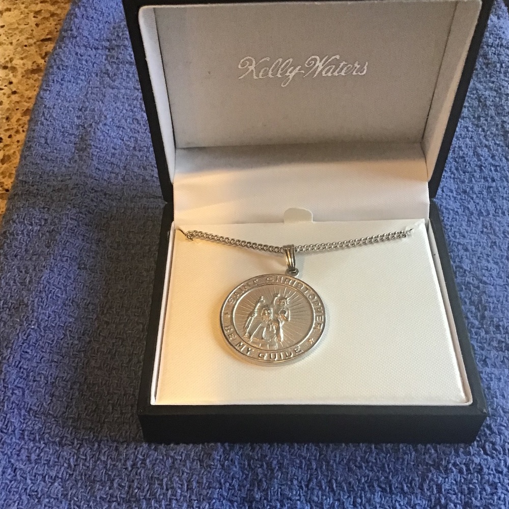Kelly Waters Silver Saint Christopher necklace